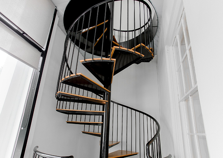 階段部分に光を取り入れやすい